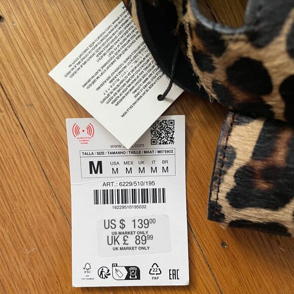Zara X Kate Moss ANIMAL PRINT LEATHER MINI BUCKET BAG, NWT - Picture 3 of 10